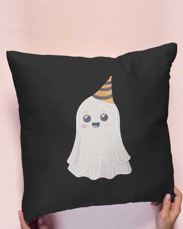 Party Hat Ghost Machine Embroidery Design – Cute Ghost Embroidery Design File, Spooky  Hat - Image 2