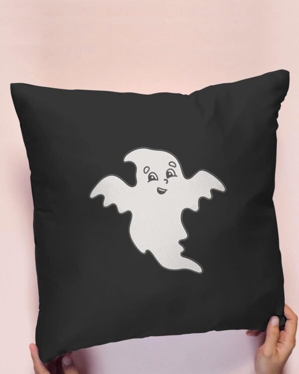Happy Flying Ghost Embroidery Designs, Smiling Halloween Boo Ghost Embroidery Files - Image 3