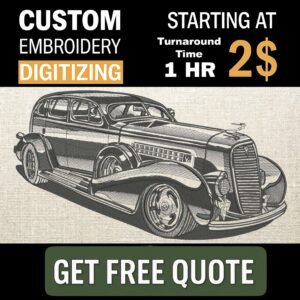 Custom Embroidery Digitizing Service: Logos, Cartoons, Anime, Images