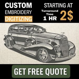 Custom Embroidery Digitizing Service: Logos, Cartoons, Anime, Images