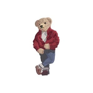 Stylish Teddy Bear - Machine Embroidery Designs