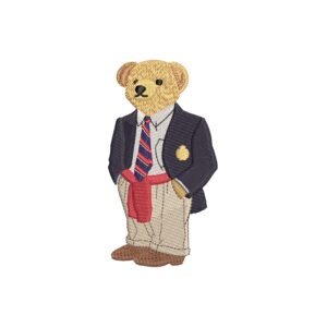 Classy Teddy Bear - Machine Embroidery Designs