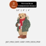 Ralph lauren polo bear embroidery design